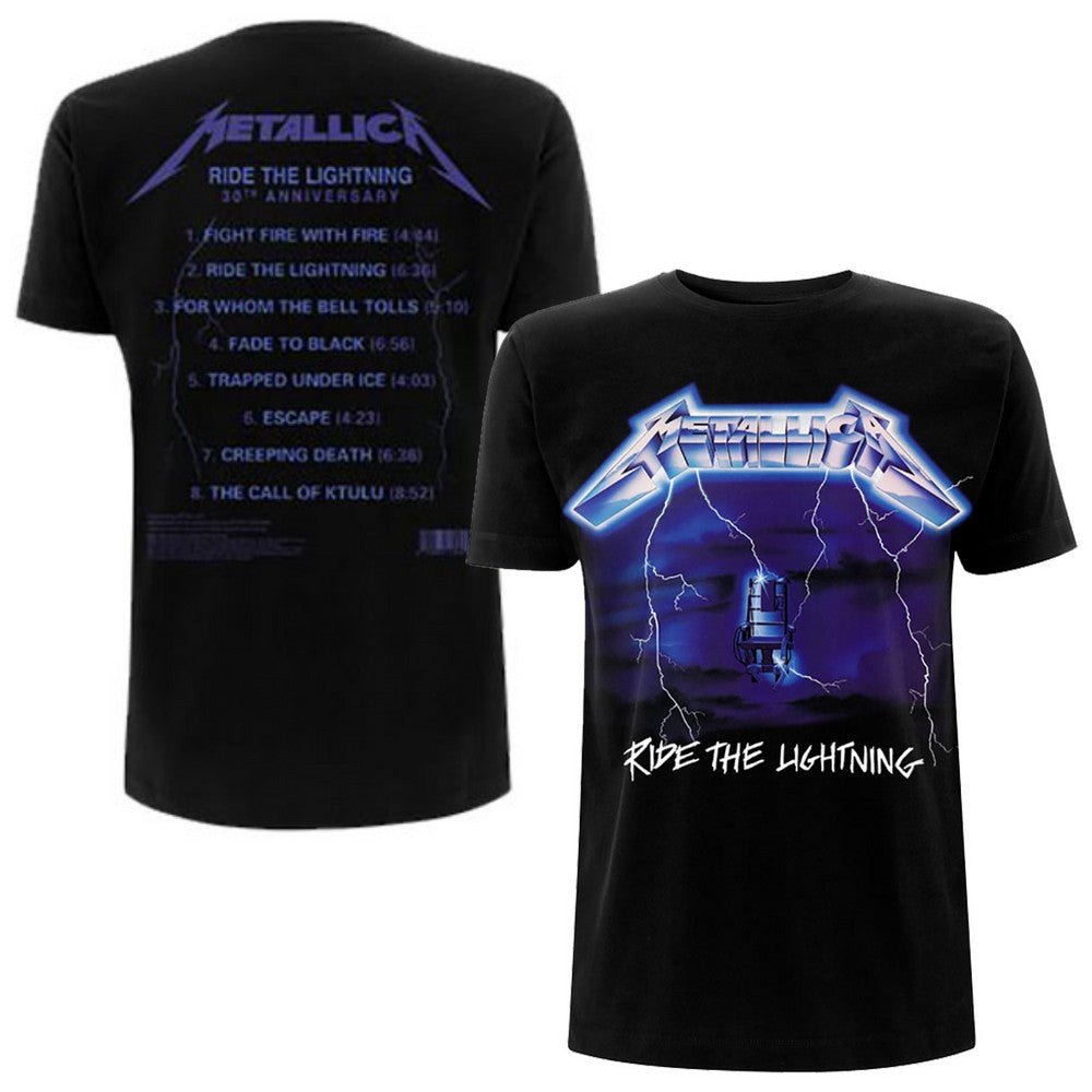 METALLICA メタリカ - Ride The Lightning Tracks / バックプリントあり / Tシャツ / メンズ - PGS